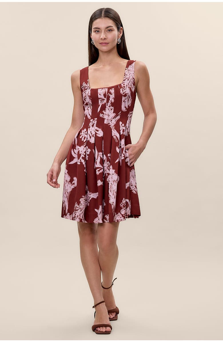 Rebecca Taylor Ciara Dress, Main, color, Aberdeen Combo