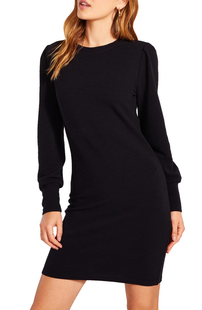 BB Dakota by Steve Madden BB Dakota x Steve Madden Bixby Ottoman Knit Long Sleeve Minidress, Alternate, color, 