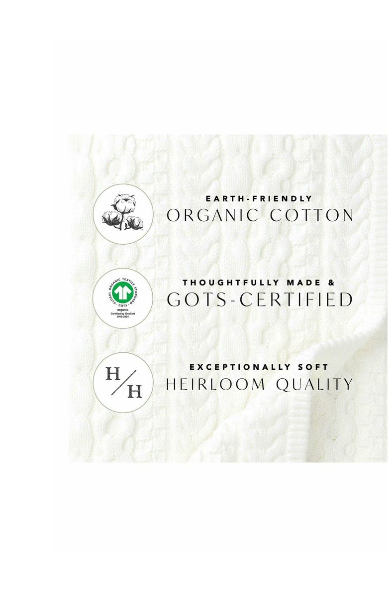 Hope & Henry Baby Boys' Organic Shawl Collar Cable Sweater, Infant, Alternate, color, Ivory Stripe