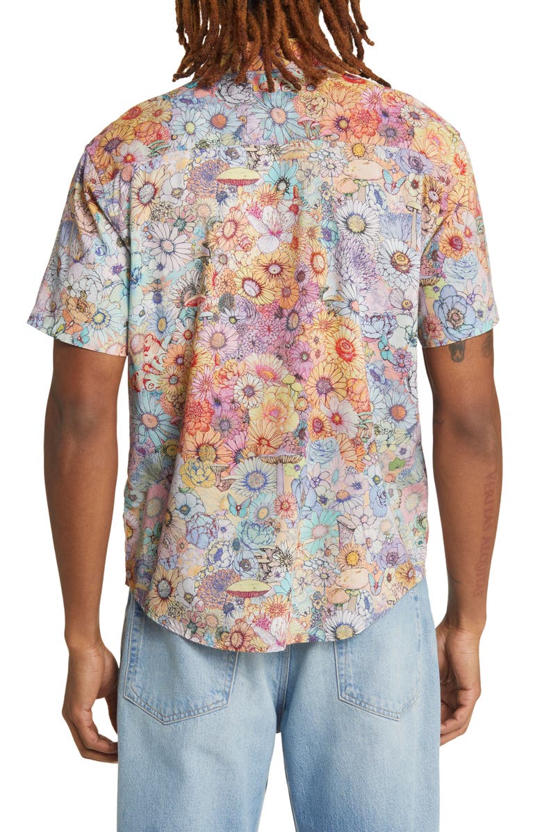 RVCA Sage Vaughn Short Sleeve Button-Up Shirt, Alternate, color,