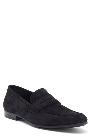 To Boot New York Merrill Penny Loafer In Camoscio Blue