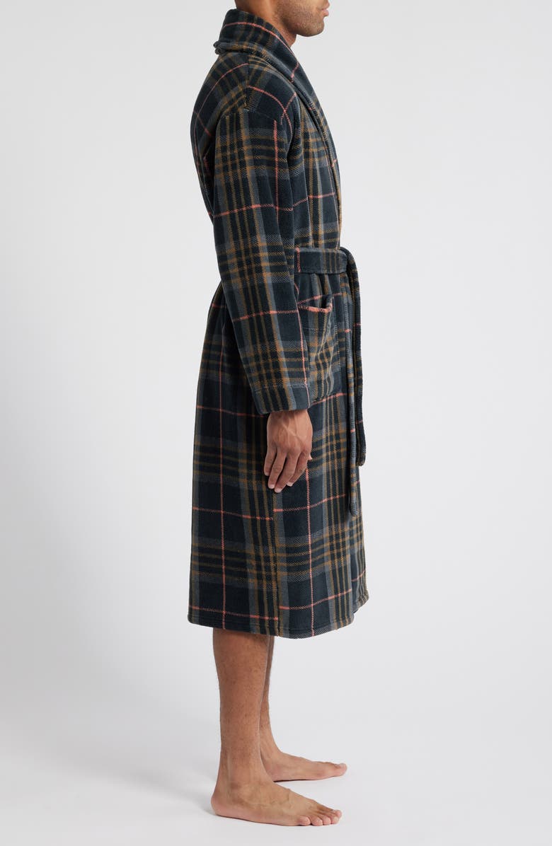 Majestic International Nor'easter Plaid Fleece Robe, Alternate, color,