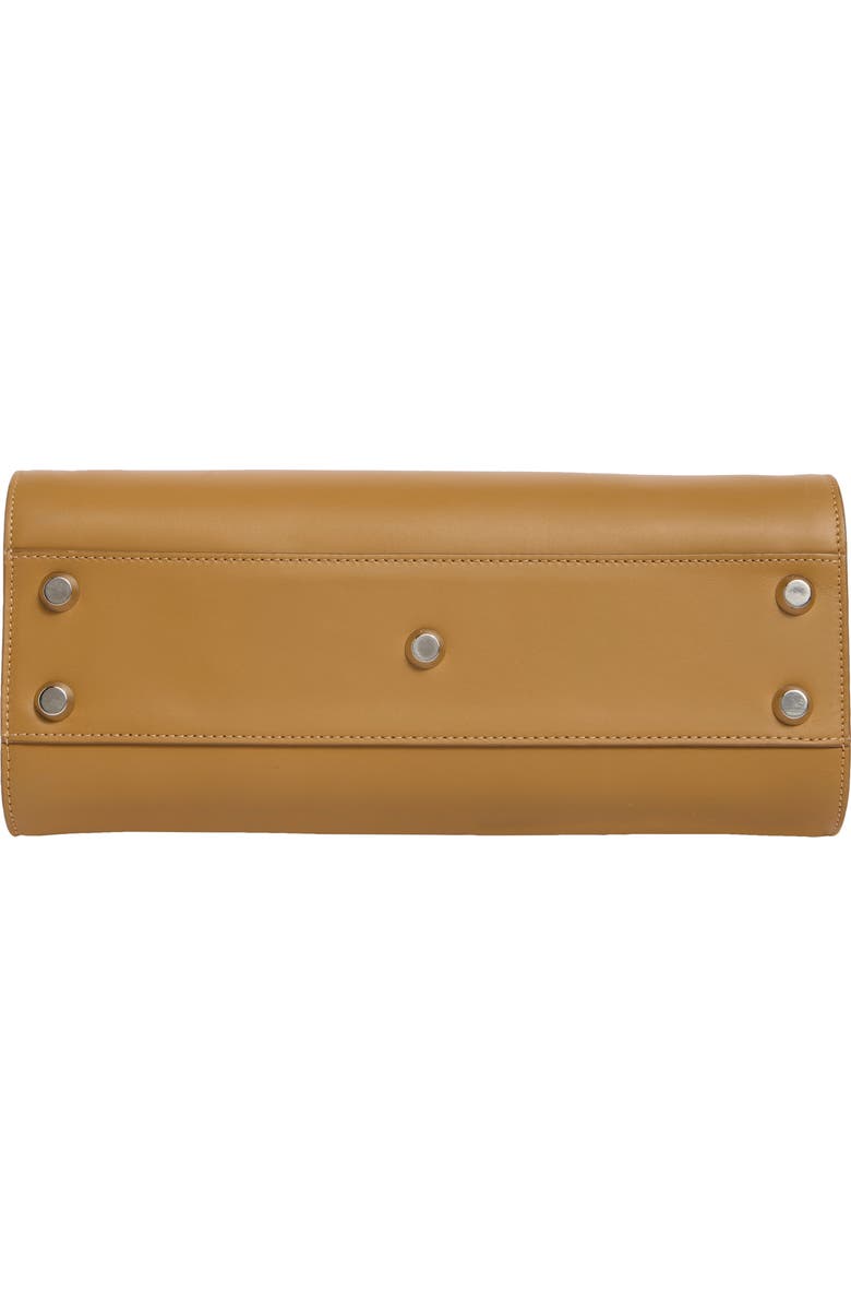 Longchamp Le Pliage Cuir Top Handle Bag, Alternate, color, Natural