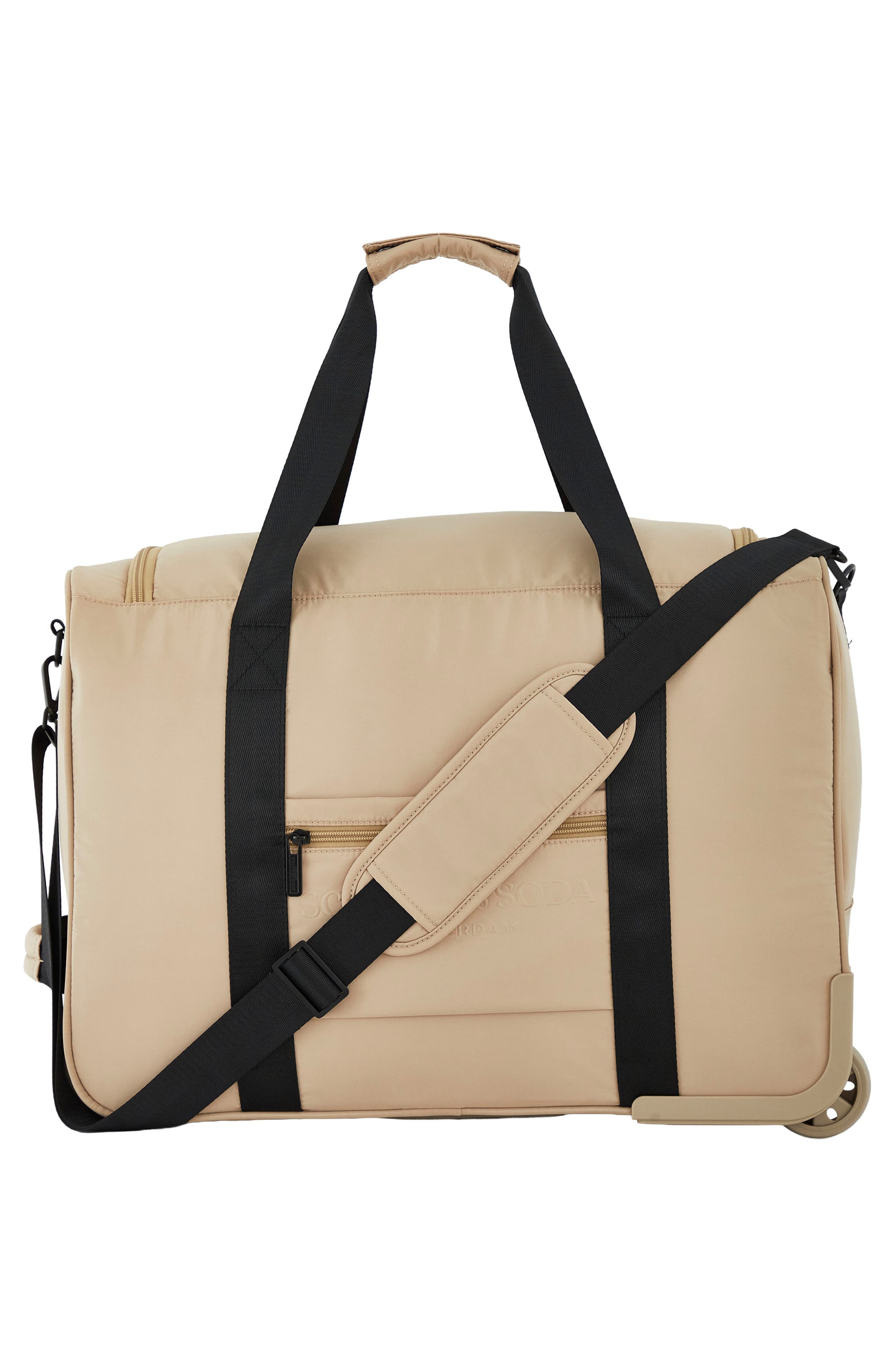 Scotch & Soda Eindhoven Rolling Weekender Bag, Alternate, color, Travertine