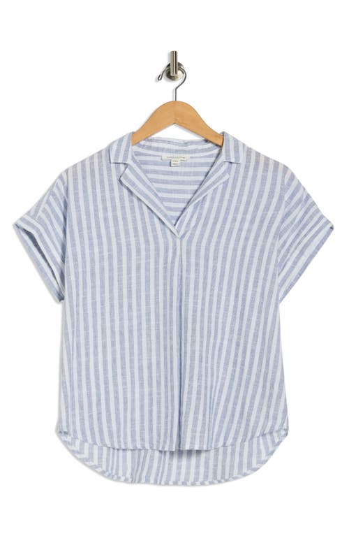 Beachlunchlounge Leyton Stripe Top In Blue