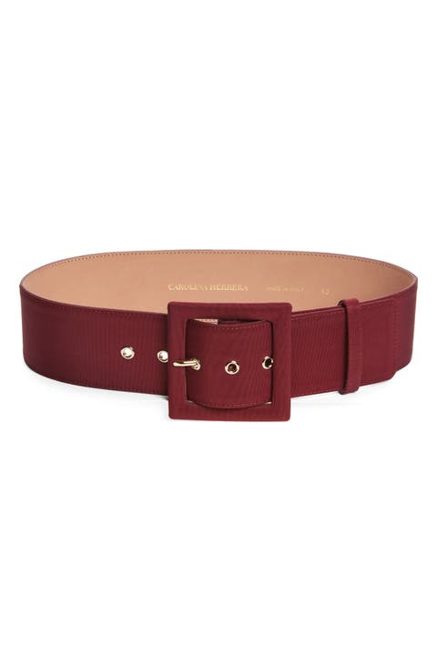 Icon Silk Faille & Leather Belt