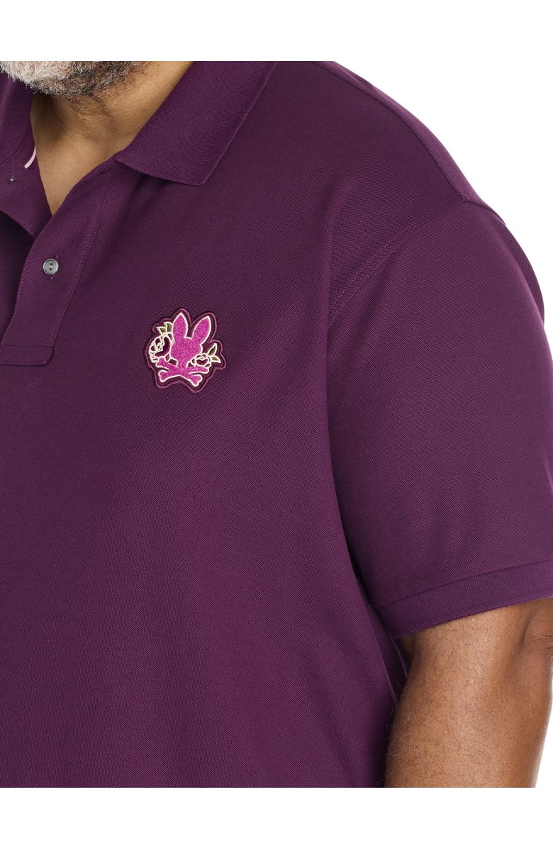 Psycho Bunny Big & Tall Auguste Polo Shirt, Alternate, color, Potent Purple