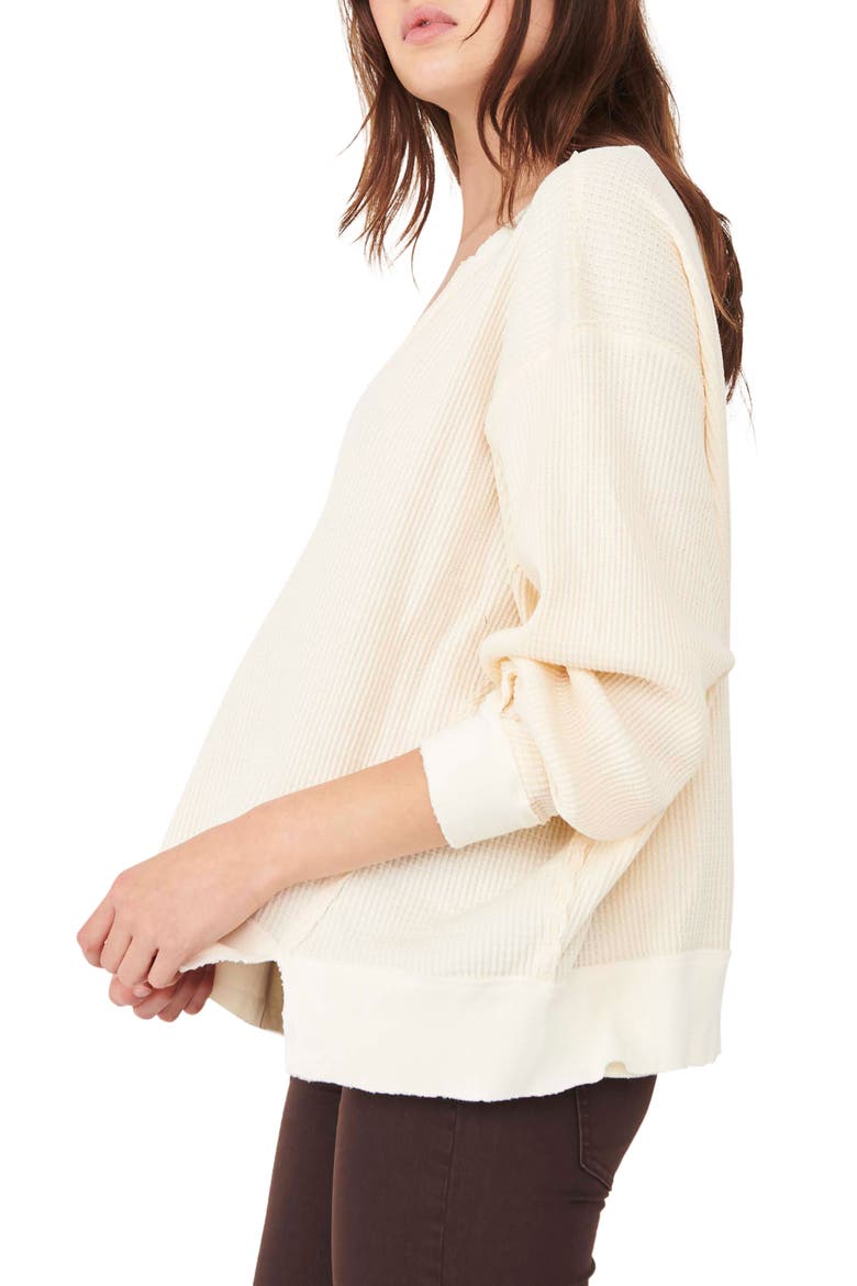 We the Free Women's We the Free Buttercup Oversize Thermal Top, Alternate, color, ECRU