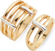 Open Edit Set of 2 Caged Rings
