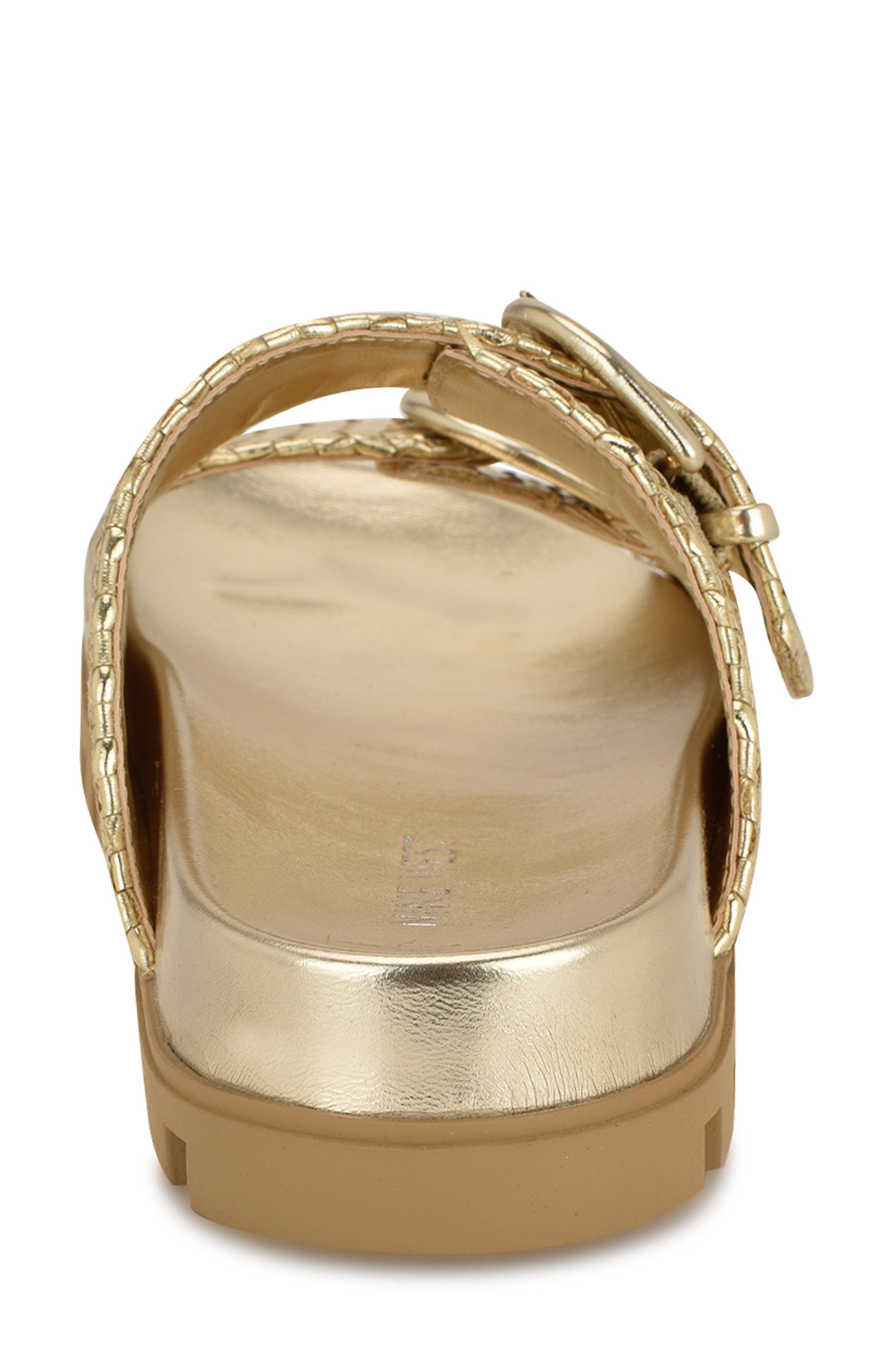 Tindy Two-Strap Lug Sole Sandal, Alternate, color, GOLD
