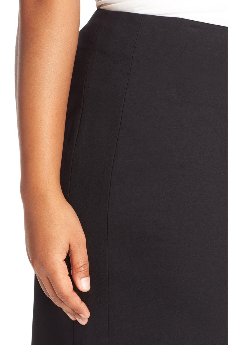 Ponte Knit Skirt, Alternate, color, RICH BLACK