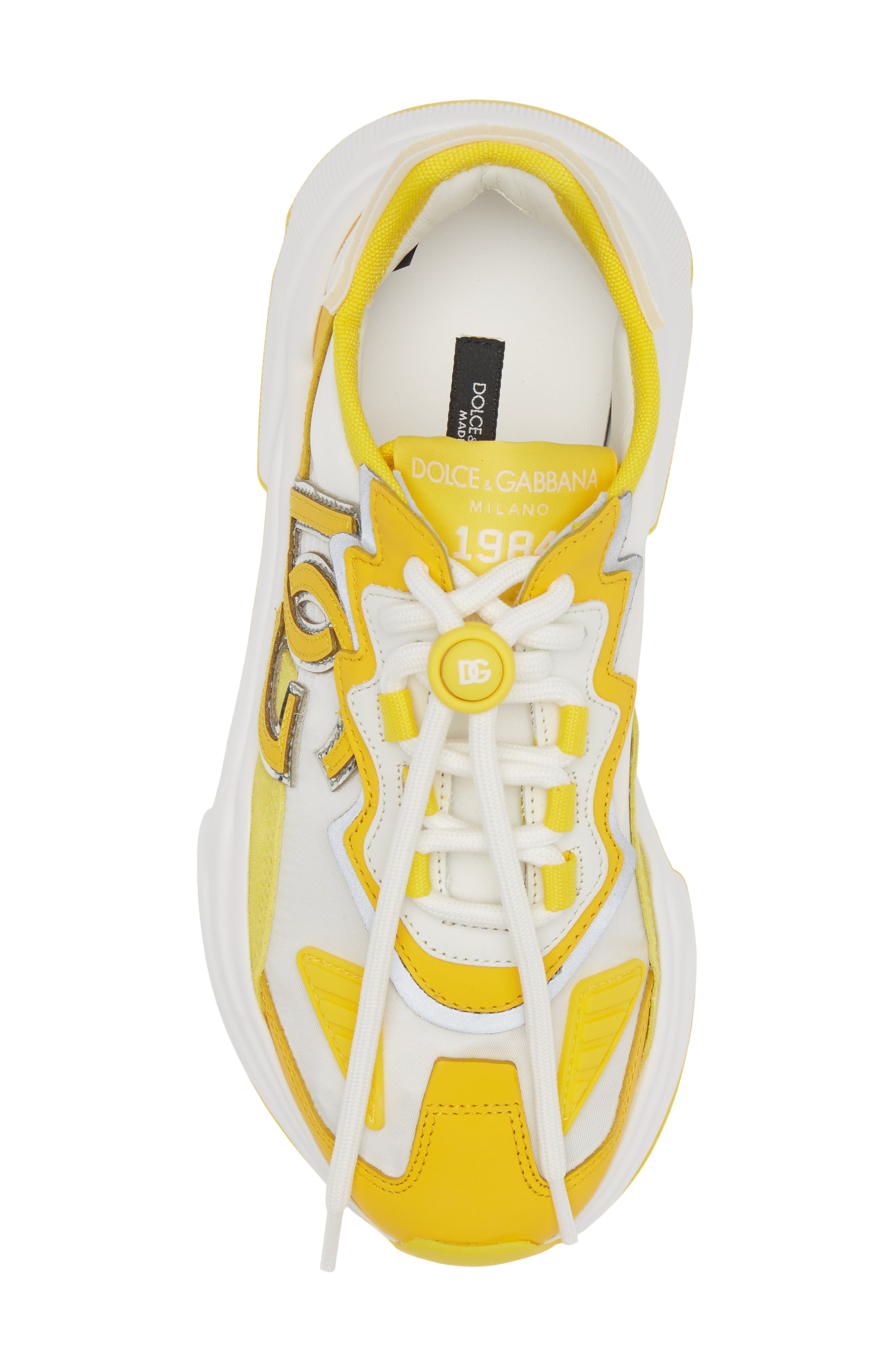 Dolce&Gabbana Daymaster Sneaker, Alternate, color, Yellow/ White