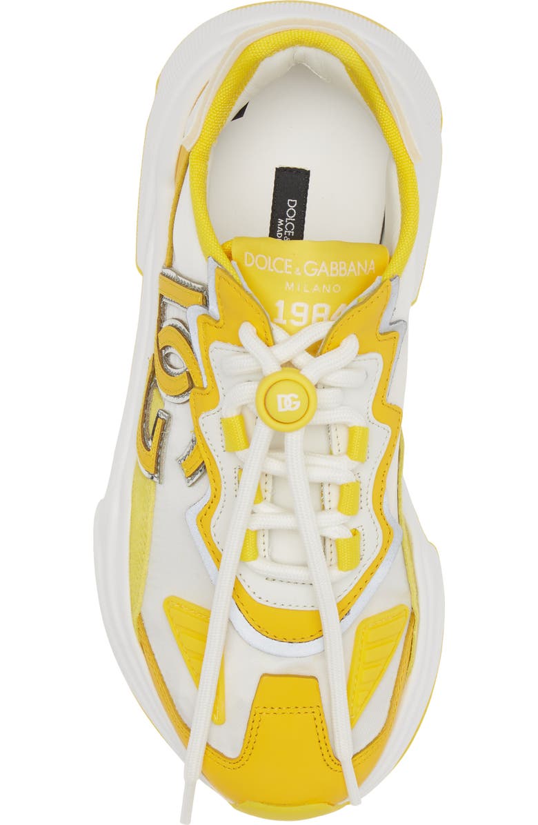 Dolce&Gabbana Daymaster Sneaker, Alternate, color, Yellow/ White
