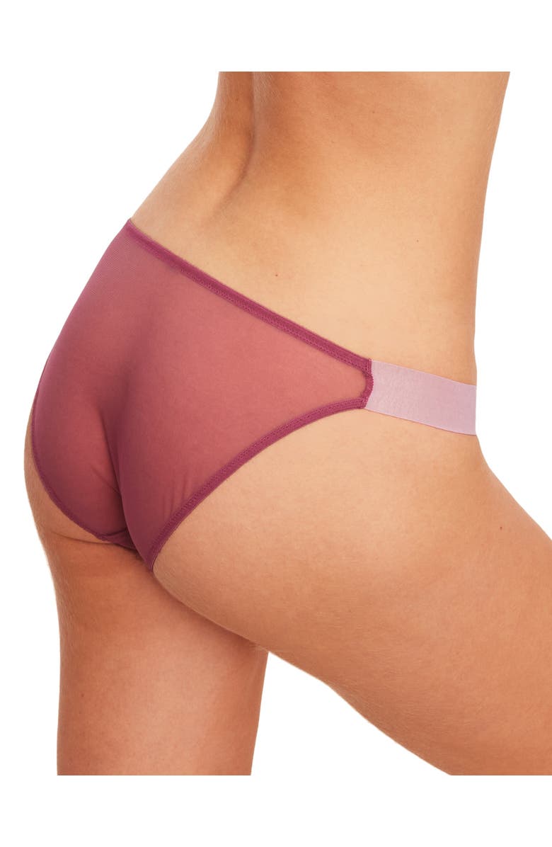 Adore Me Olisa Bikini Panties, Alternate, color, Dark Pink