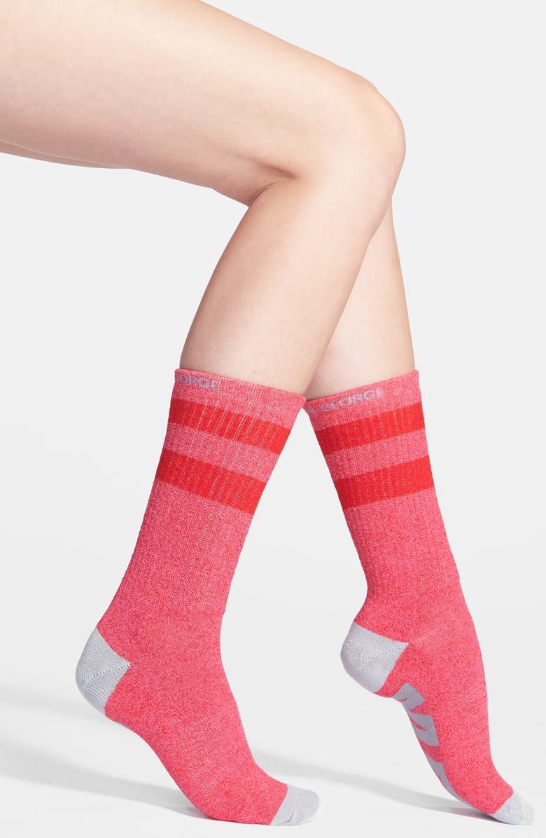 Arthur George by R. Kardashian 'Kiss Me' Crew Socks, Alternate, color, 