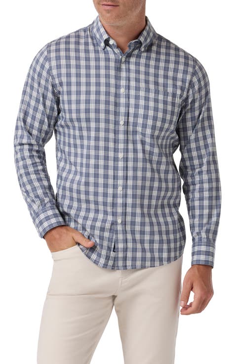 Kennedy Trim Fit Plaid Button-Down Shirt