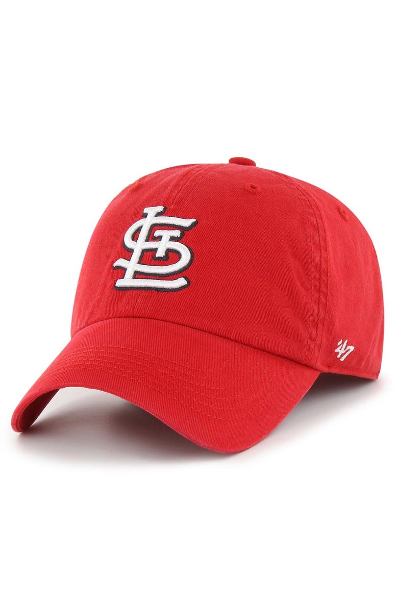 '47 Men's '47 Red St. Louis Cardinals Franchise Logo Fitted Hat, Main, color, Red