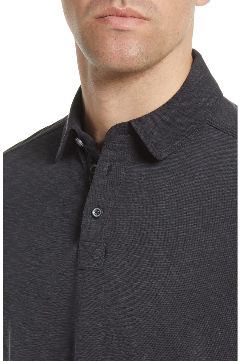 Slub Modal Blend Polo, Alternate, color, BLACK