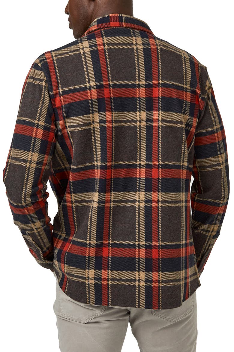 Generation Plaid Double Knit Button-Up Shirt, Alternate, color, DENIM