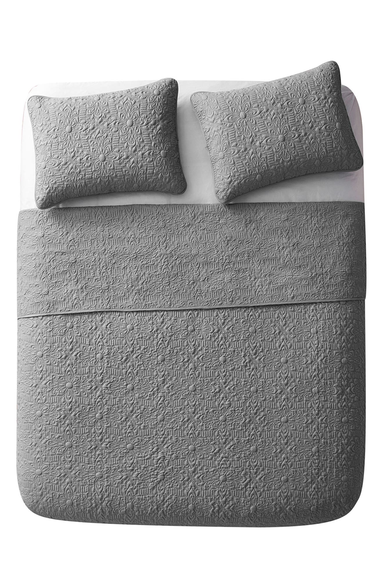 VCNY HOME Caroline Embossed Floral Quilt Set