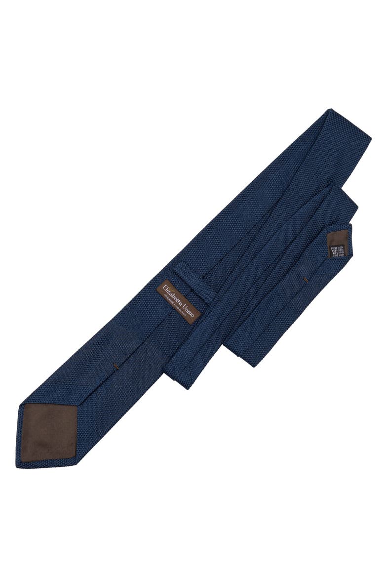 Marino - Silk Grenadine Tie for Men, Alternate, color, Navy Blue