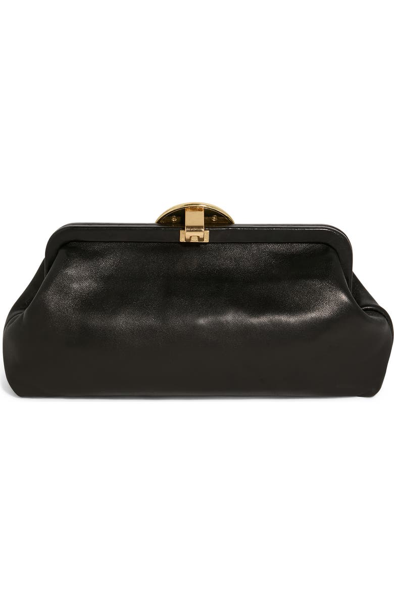 AIMEE Full Circle Frame Clutch, Alternate, color, Black