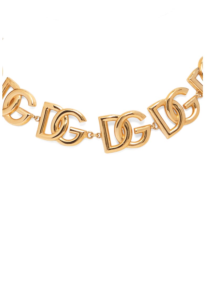 Logo Choker Necklace, Alternate, color, ZOO00 ORO