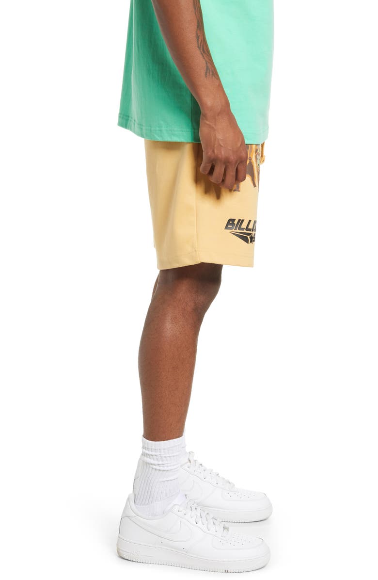 Billionaire Boys Club BB Peak Graphic Shorts, Alternate, color, 