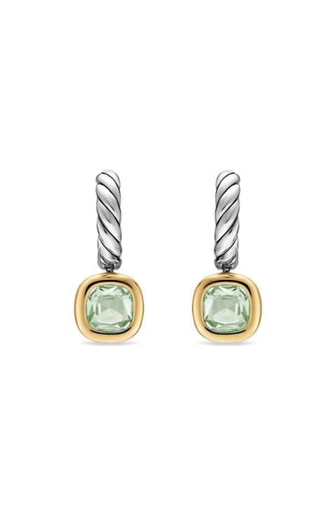 Mercer Sterling Silver & 14k Gold Citrine Drop Earrings
