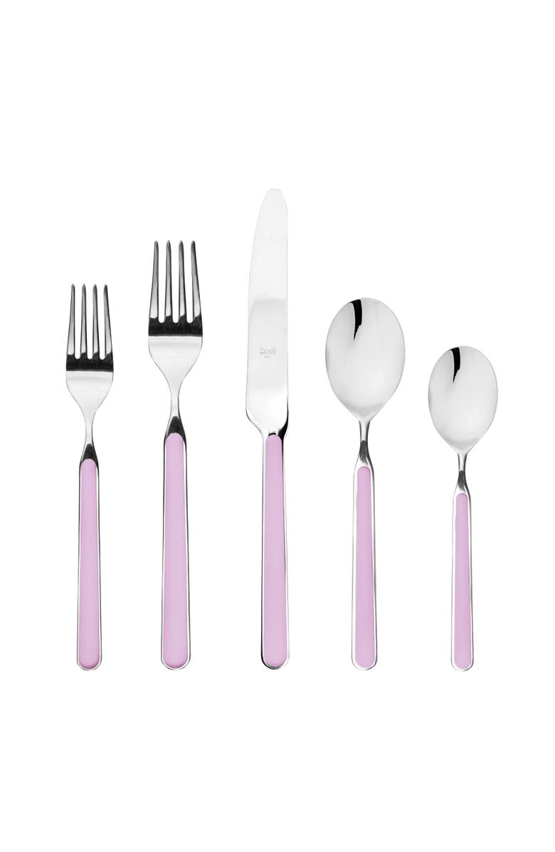 Mepra Fantasia Flatware Set - 5 Pieces, Main, color, Lilac