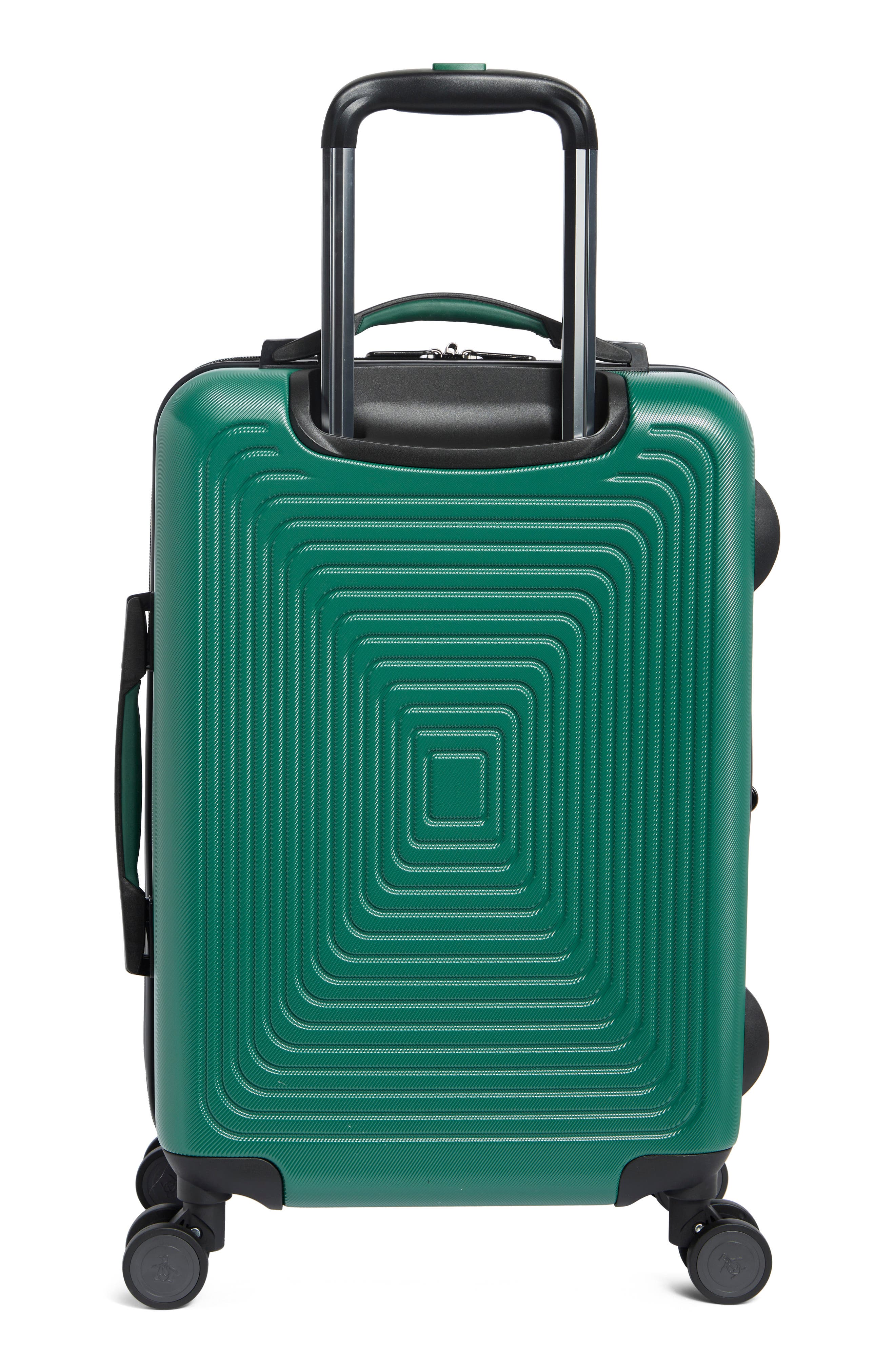 Original Penguin Finnes 21-Inch Carry-On Hardside Luggage, Alternate, color, Forest Green