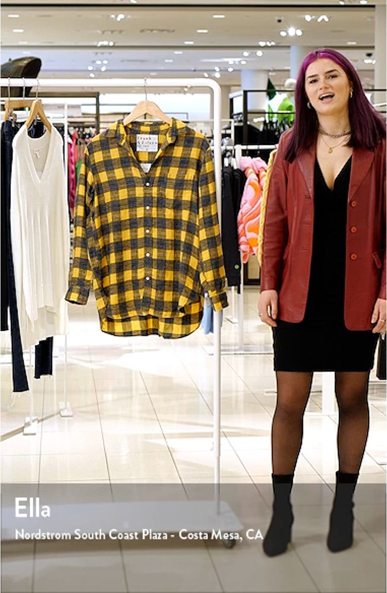 Joedy Plaid Cotton Button-Up Shirt, sales video thumbnail