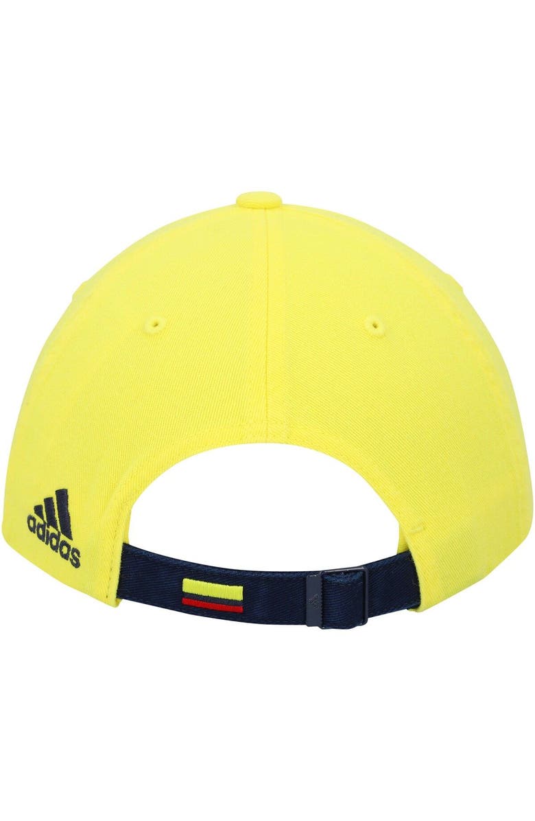 adidas Men's adidas Yellow Colombia National Team Dad Adjustable Hat, Alternate, color, 