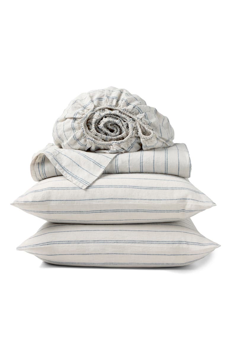 Coyuchi Relaxed Organic Linen Sheet Set, Main, color,
