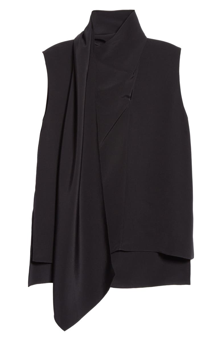 Adam Lippes Scarf Neck Crepe Blouse, Alternate, color, 