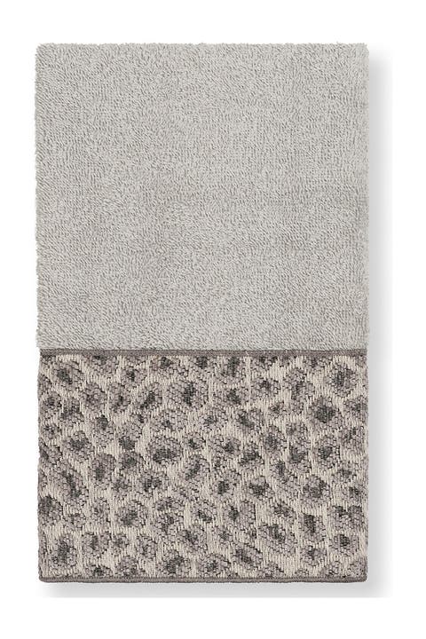 Spots Embellished Hand Towel - Light Grey