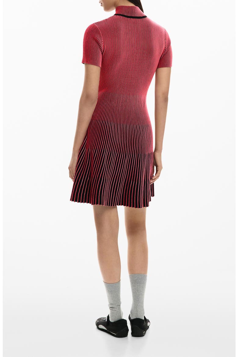 Stripe Minidress, Alternate, color, RED