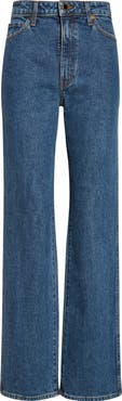 Khaite Danielle High Waist Straight Leg Jeans
