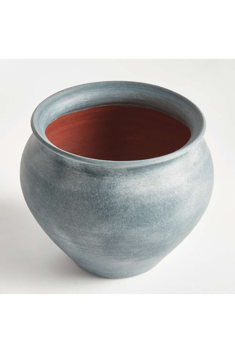 Mirela Drum Vase, Alternate, color, Blue