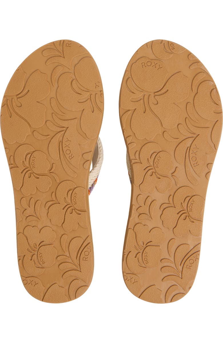 Roxy Porto IV Flip Flop, Alternate, color, Bone Multi