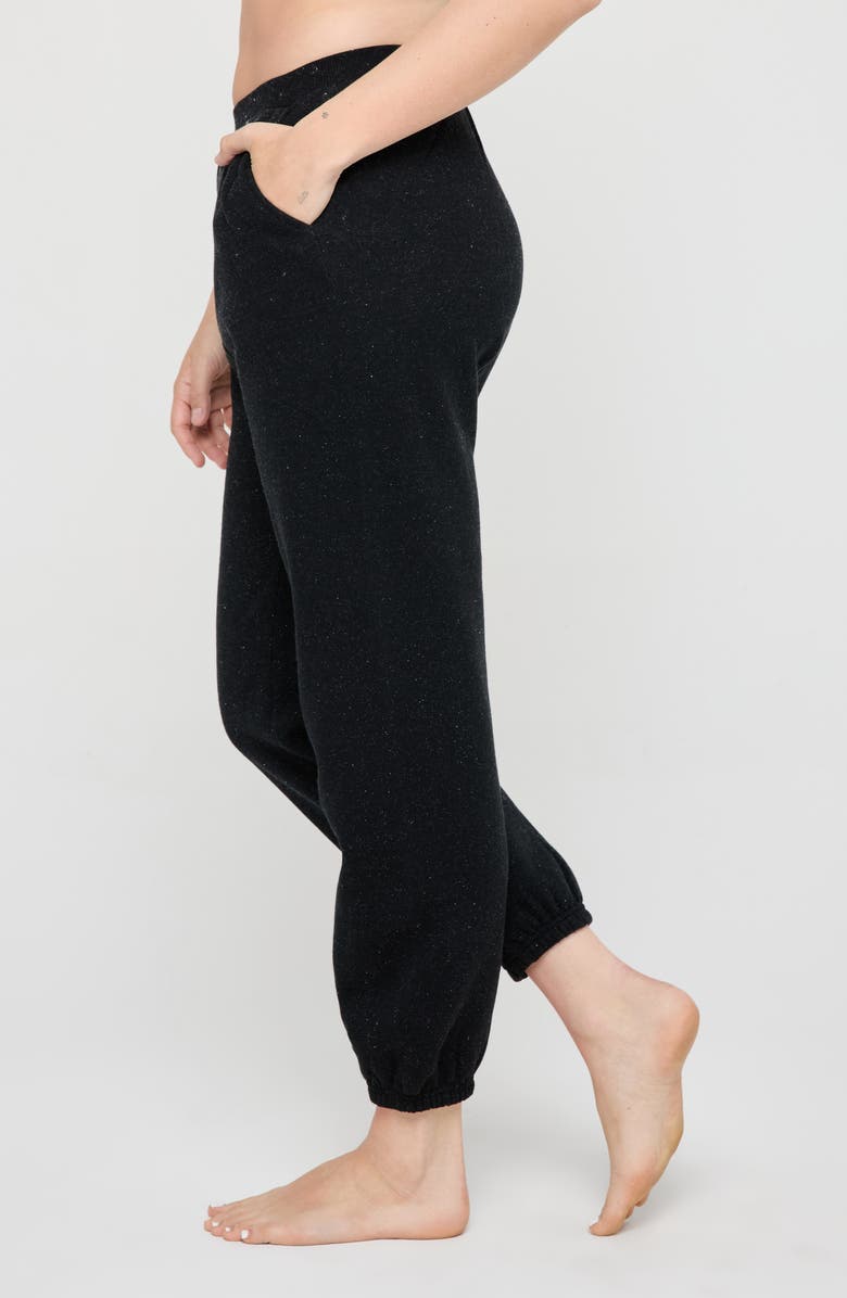 Spiritual Gangster Shimmer Sol Cozy Sweatpants, Alternate, color, Black