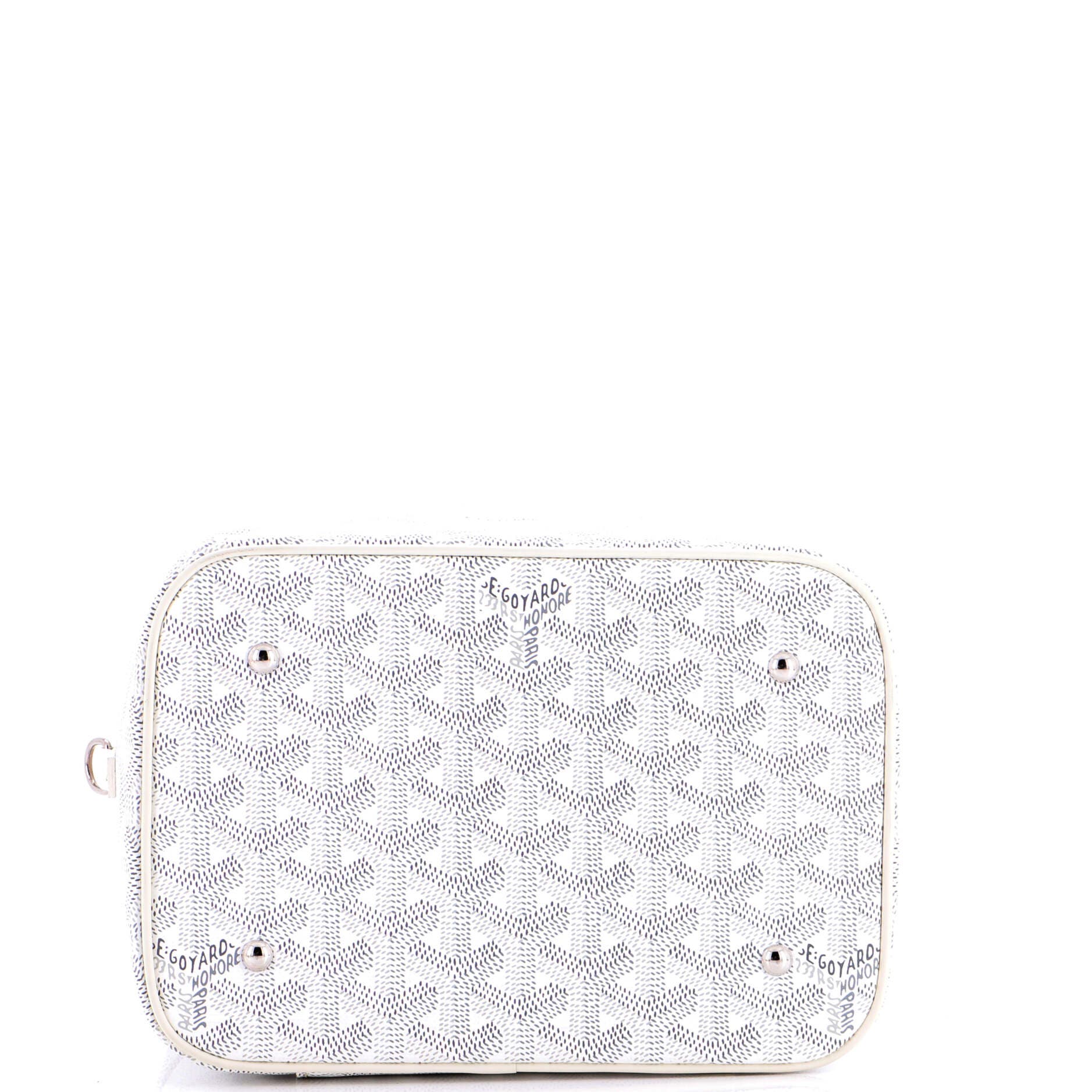 Pre-Owned Goyard Muse Vanity Case Coated Canvas, Alternate, color, White