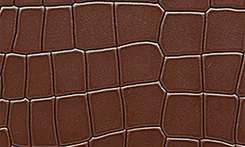 Radley Liverpool Street Croc Embossed Leather Satchel In Brown