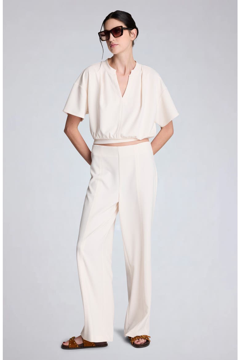Pleated Shoulder Top, Alternate, color, OYSTER