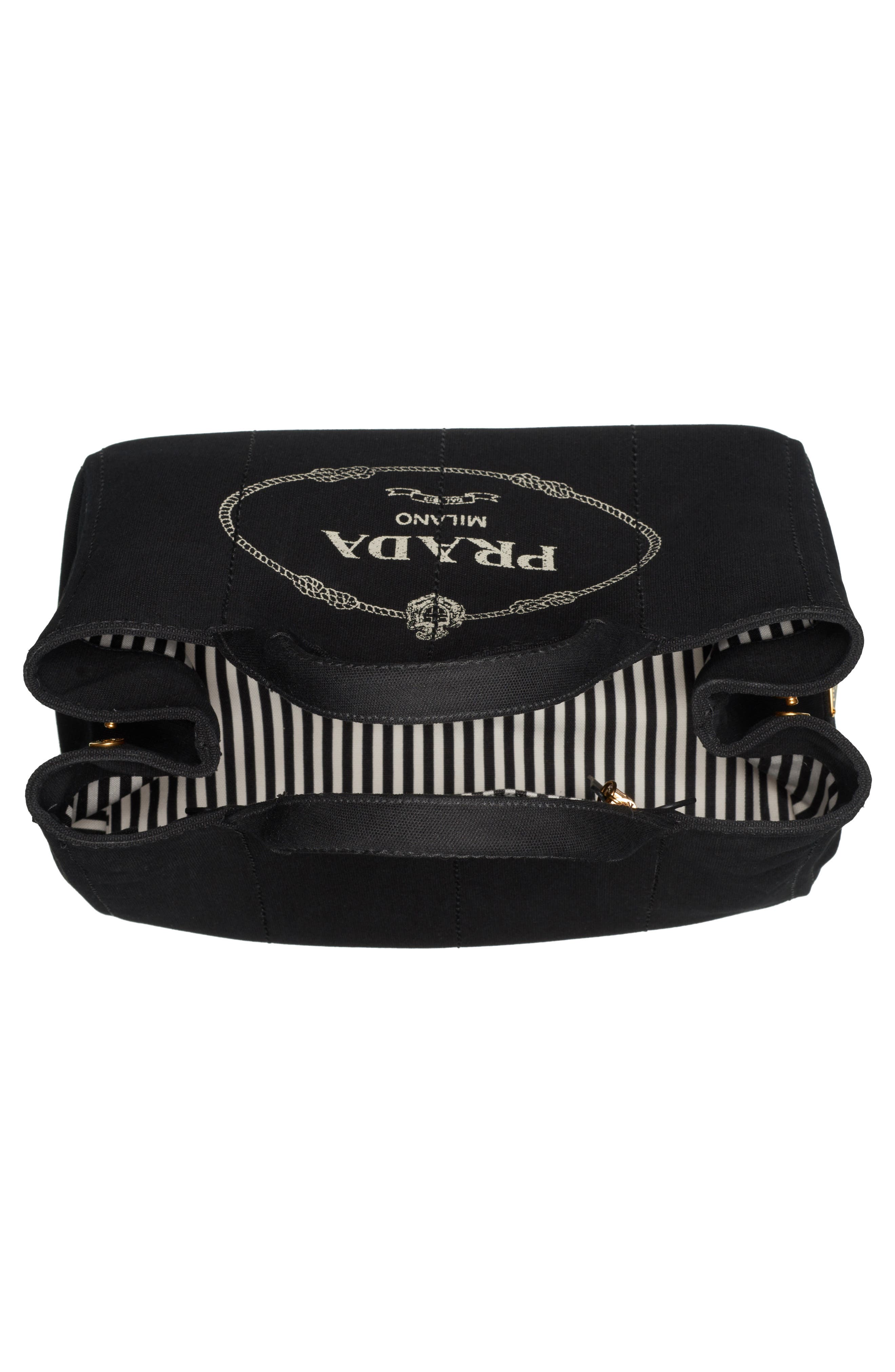 Prada Medium Canapa Canvas Tote, Alternate, color, 