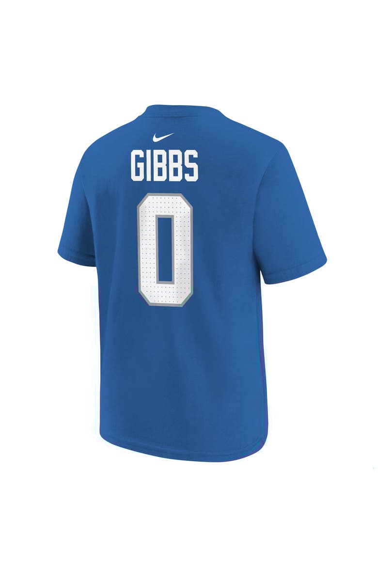Youth Nike Jahmyr Gibbs Blue Detroit Lions Player Name & Number T-Shirt, Alternate, color, Blue