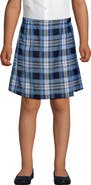Lands' End School Uniform Girls Plaid A Line Tab Skort Top of Knee