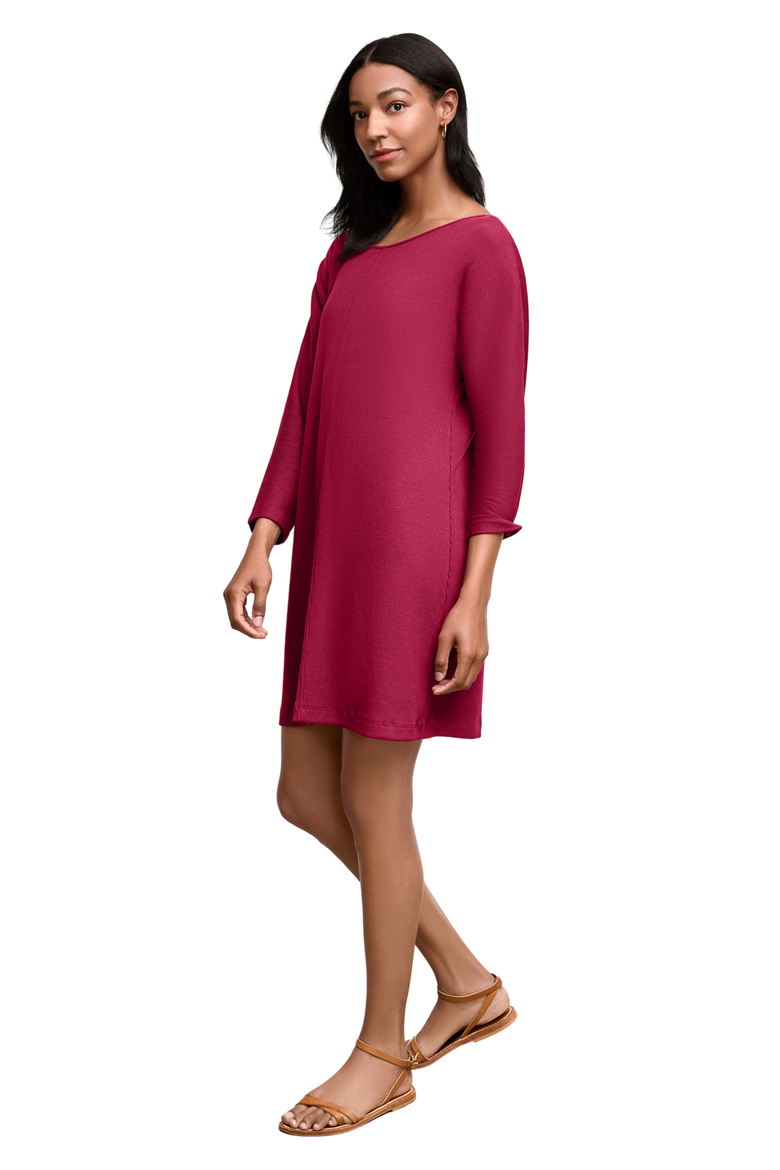 Ivana Toss-On Dress - Ribbed Pima Modal, Main, color, Dark Fuchsia
