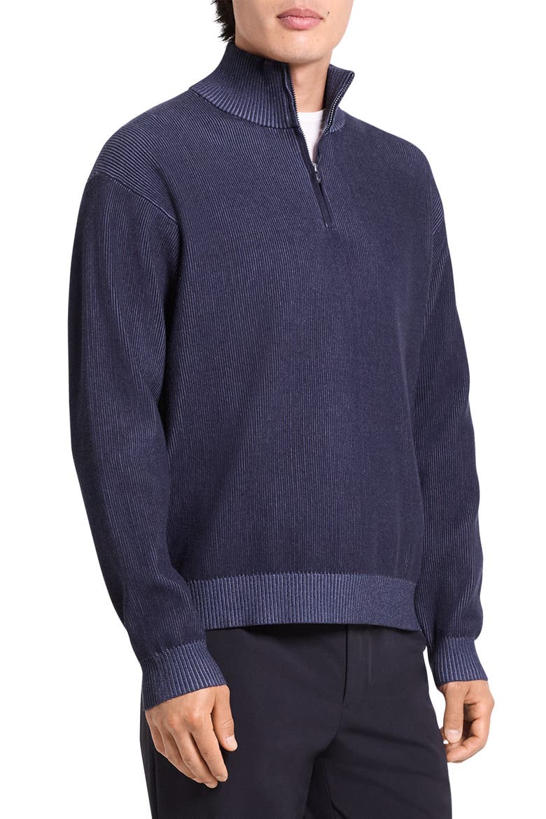 Lightweight Bilen Performance Quarter Zip Sweater, Alternate, color, BALTIC