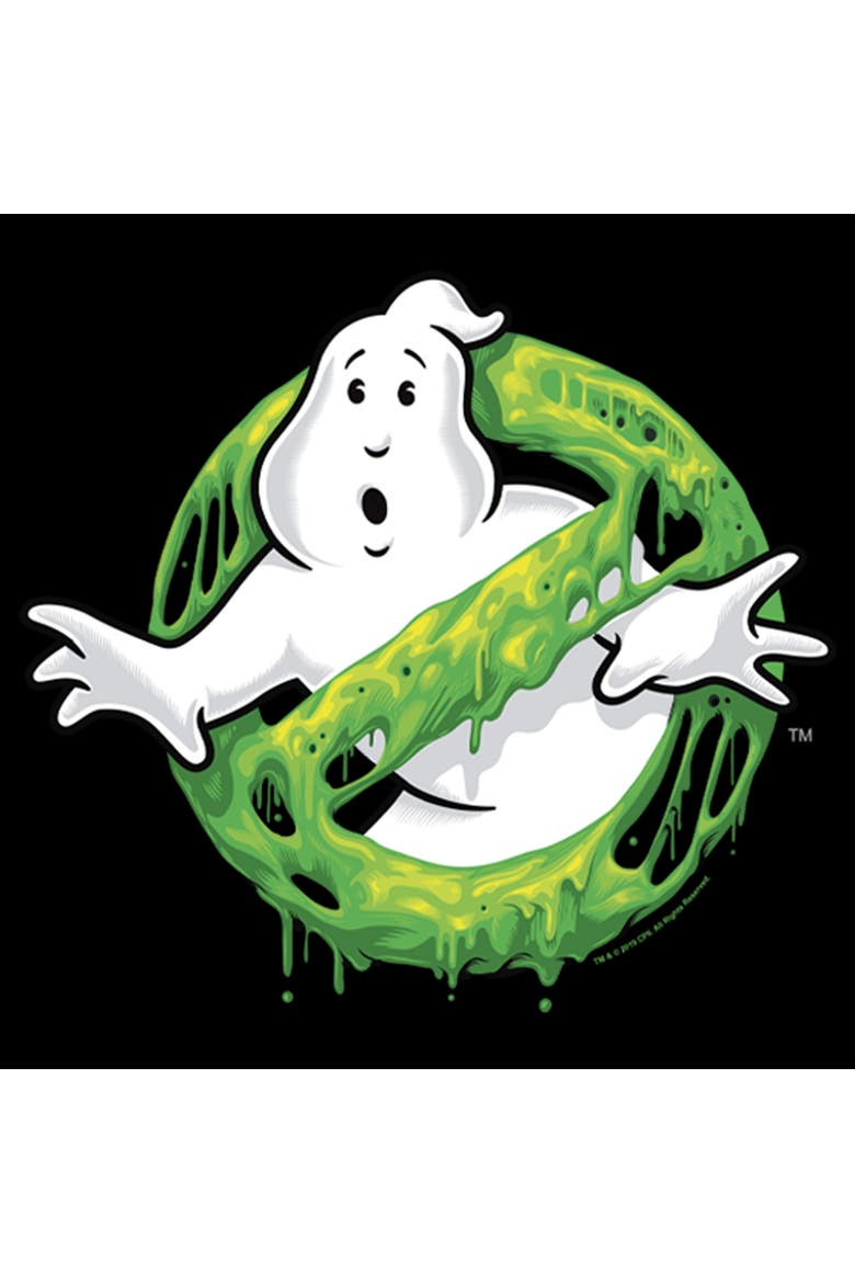 Boy's Ghostbusters Slime Logo  Graphic T-Shirt, Alternate, color, Black